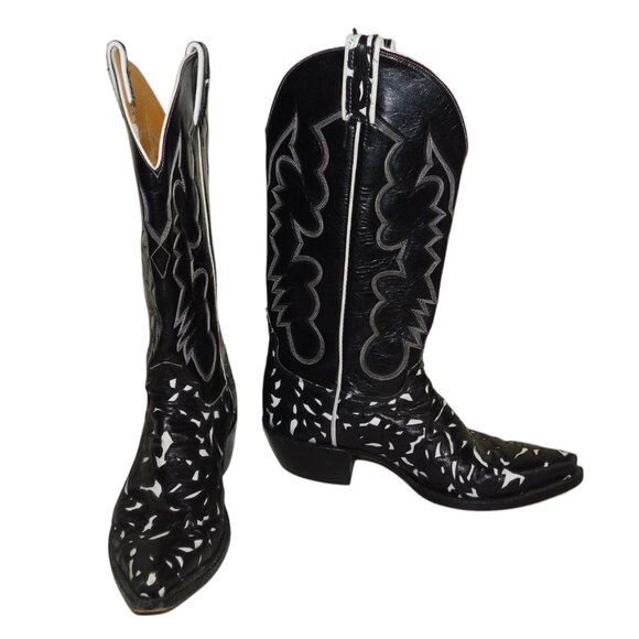 Murga Boot Co. Custom Handmade Tooled Leather Western Cowgirl Boots Size 7
